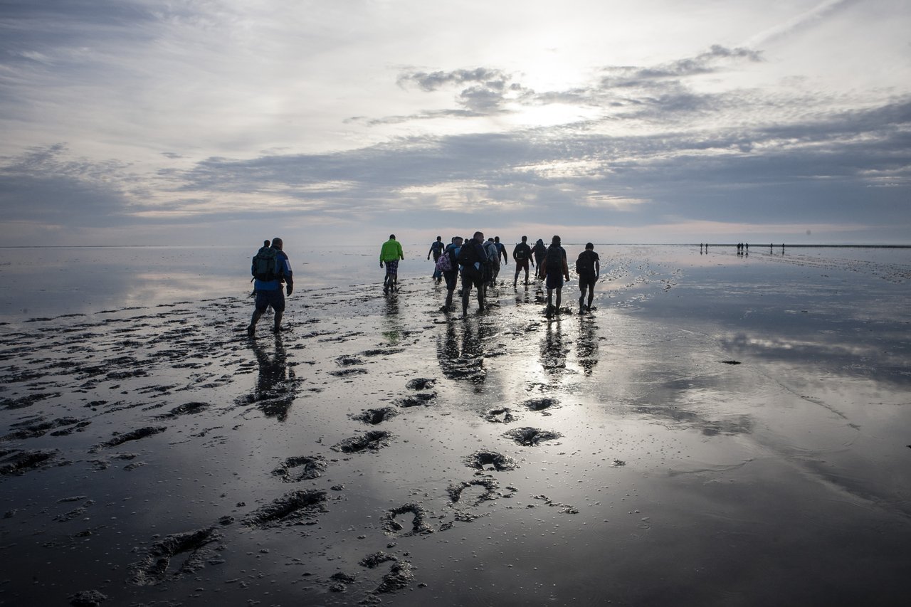 Schoolreis Groningen wadlopen